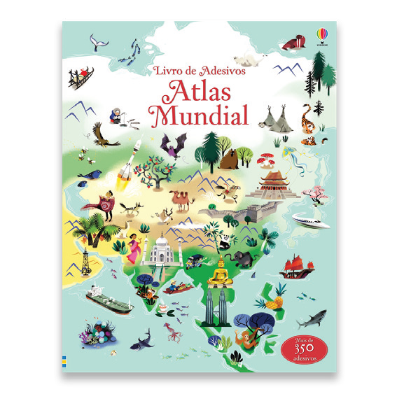 Atlas Mundial: Livro De Adesivos