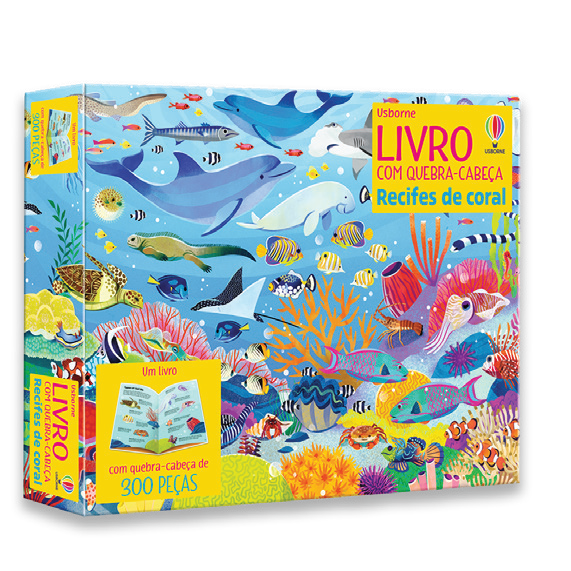 Recife De Coral: Livro Com Quebra-cabeça