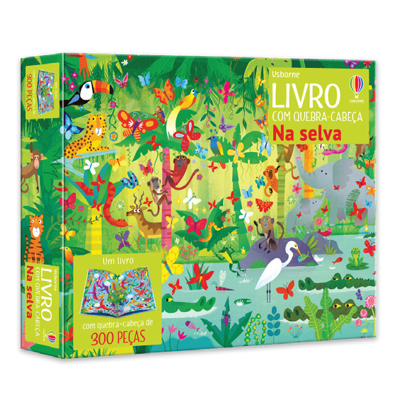 Na Selva: Livro Com Quebra-cabeça