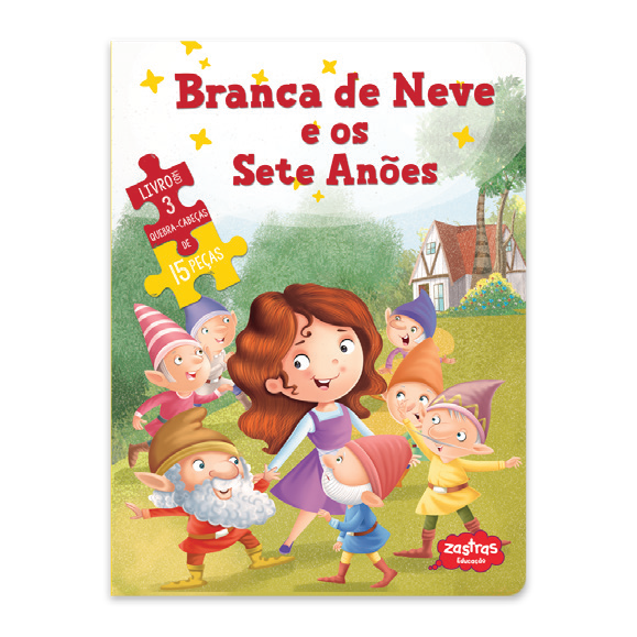 Branca De Neve E Os Sete Anões:livro Com Quebra Cabeça
