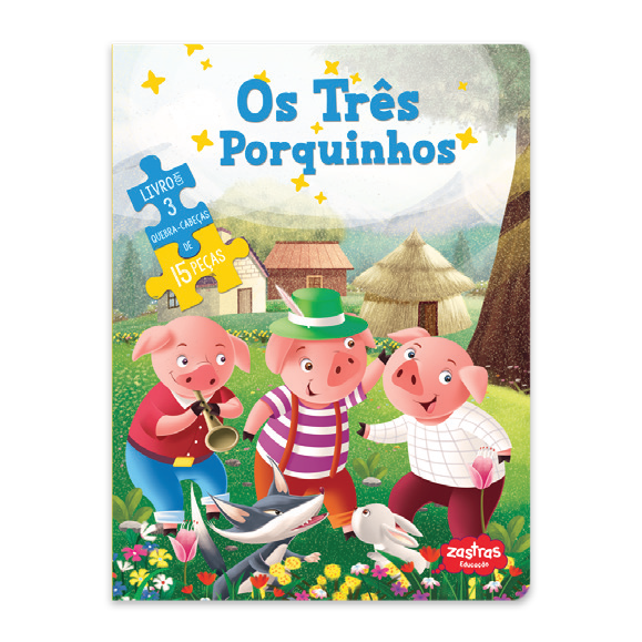 Os Três Porquinhos:livro Com Quebra Cabeça