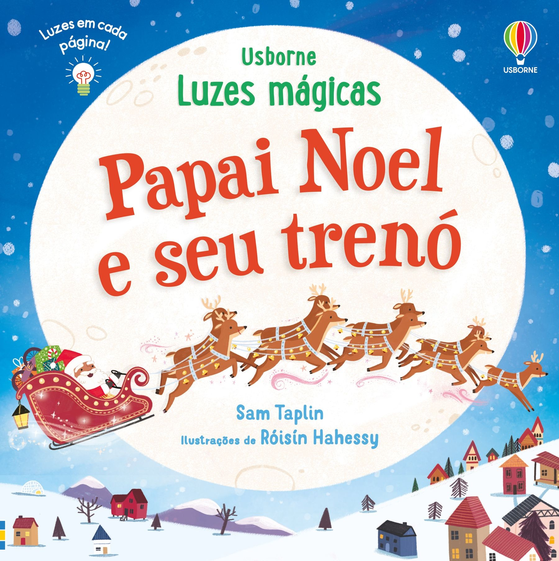 Papai Noel E Seu Trenó: Luzes Magicas