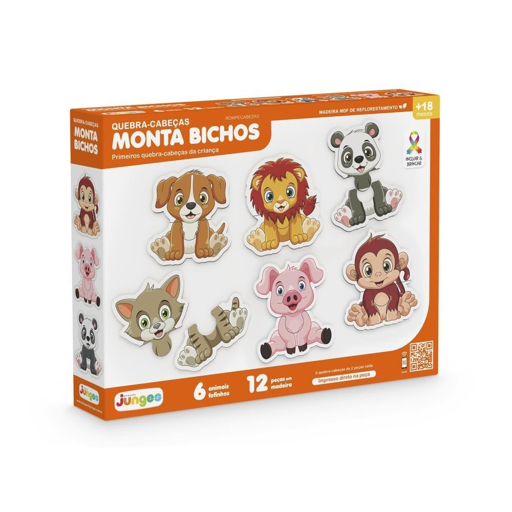 Quebra-cabeças Monta bichos