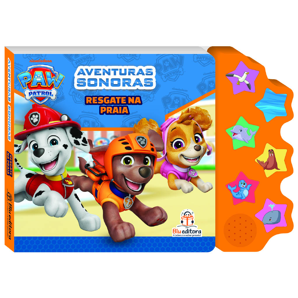 LIVRO PATRULHA CANINA - AVENTURAS SONORAS: RESGATE NA PRAIA