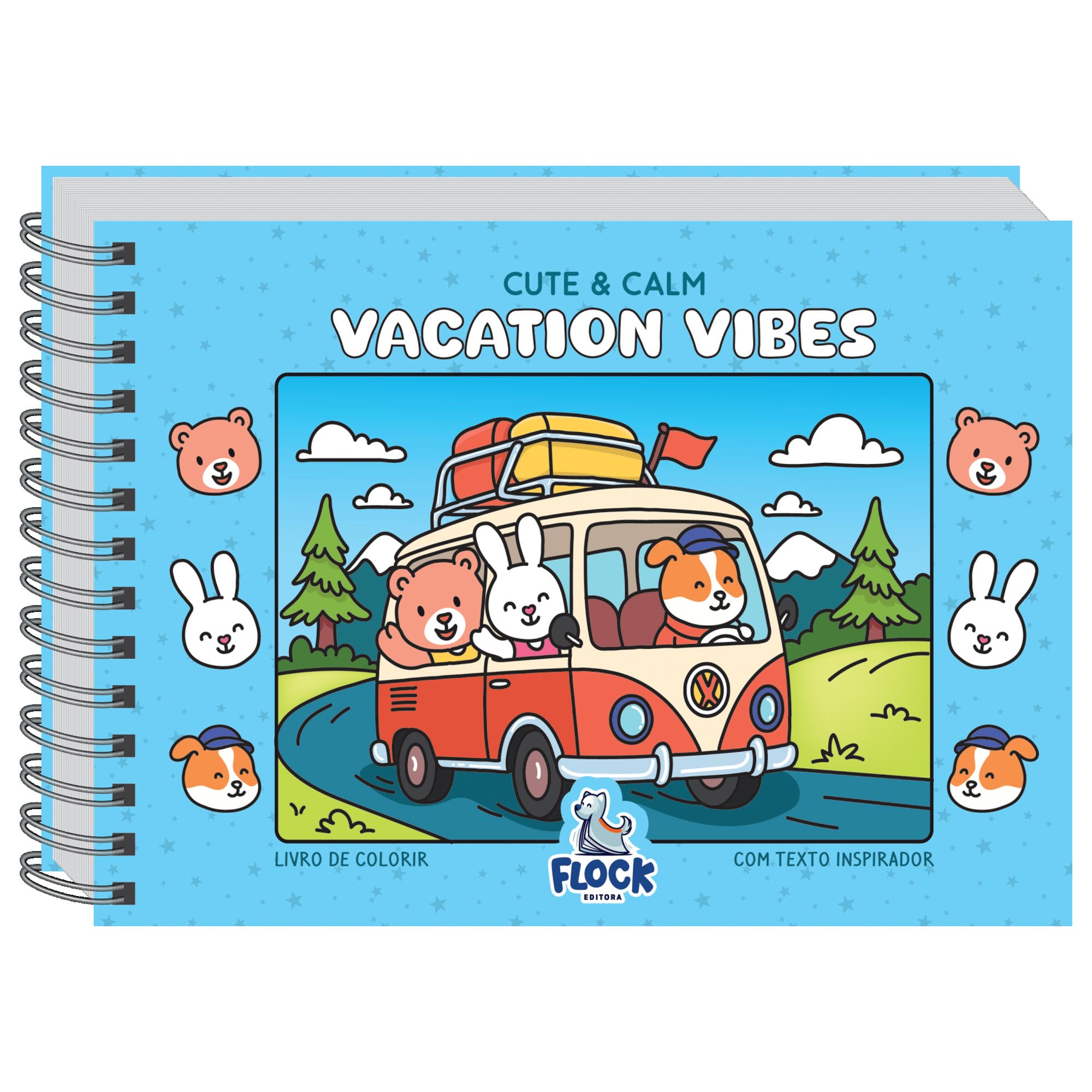 LIVRO DE COLORIR CUTE & CALM VACATION VIBES