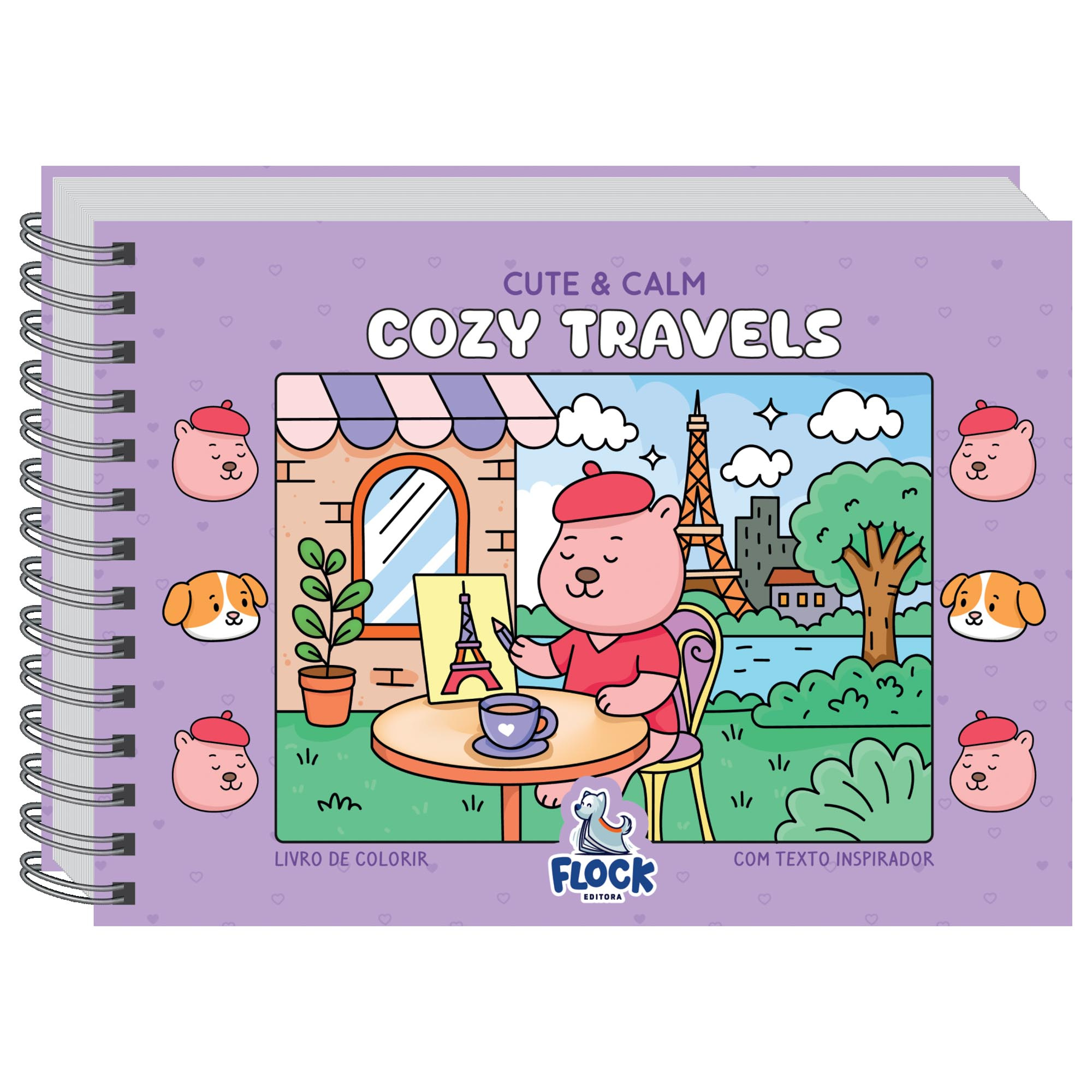 LIVRO DE COLORIR CUTE & CALM COZY TRAVELS