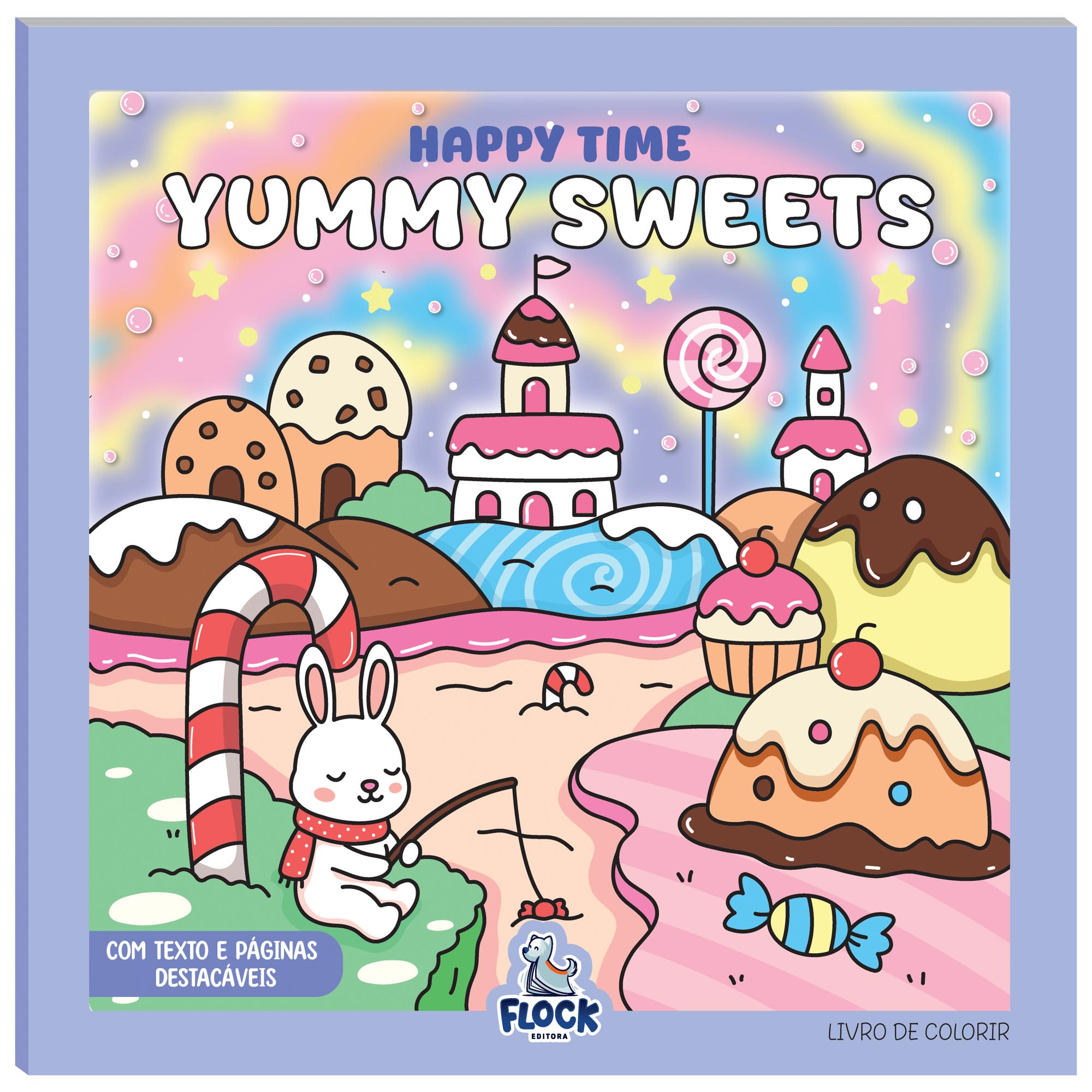 LIVRO DE COLORIR HAPPY TIME YUMMY SWEETS
