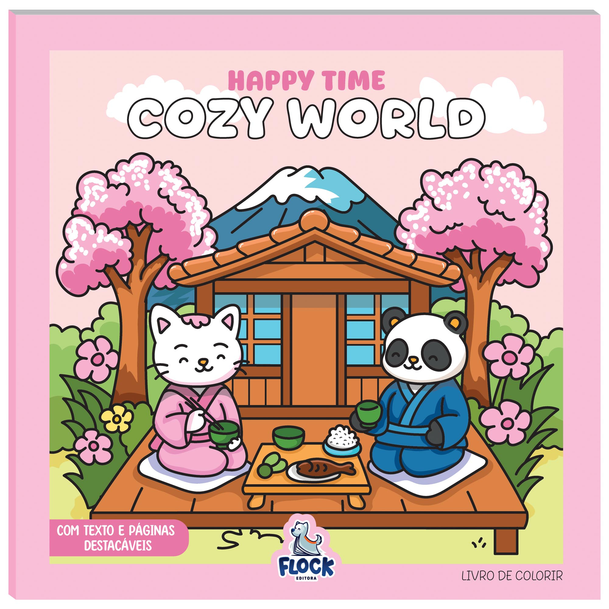 LIVRO DE COLORIR HAPPY TIME COZY WORLD