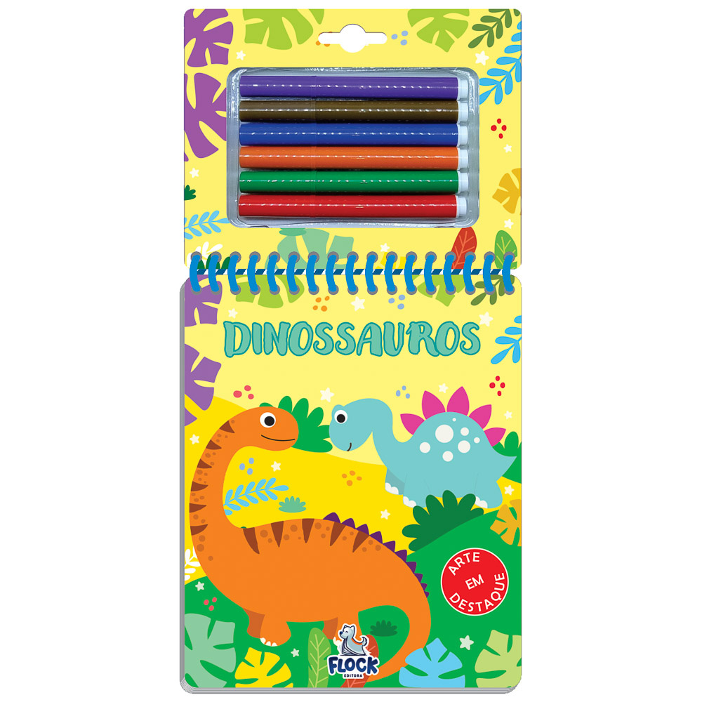 LIVRO ARTE EM DESTAQUE DINOSSAUROS