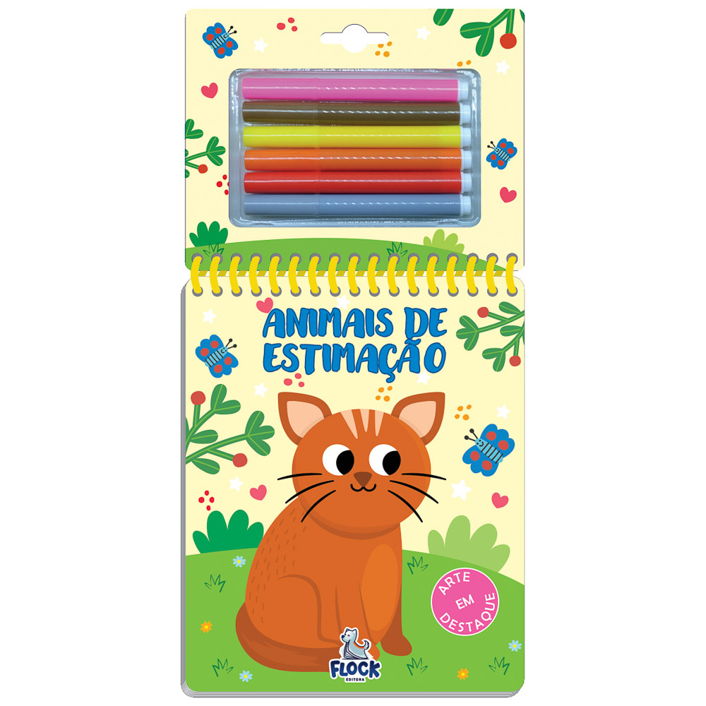 LIVRO ARTE EM DESTAQUE ANIMAIS DE ESTIMAÇÃO