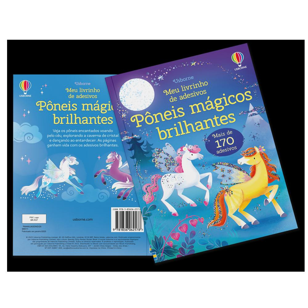 Pôneis Mágicos Brilhantes: Meu Livrinho De Adesivos