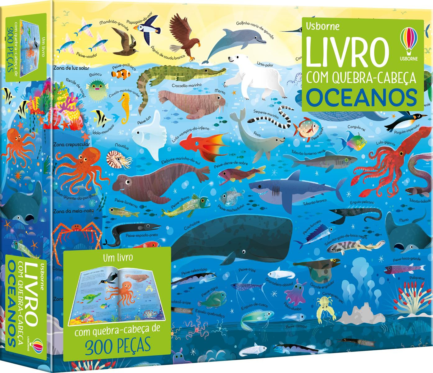Oceanos: Livro Com Quebra-cabeça
